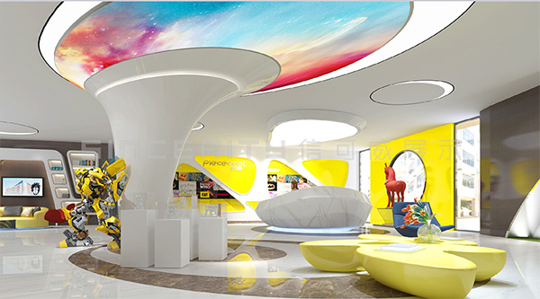 拼酷主題展廳設計效果圖 拼酷主題展廳設計效果圖